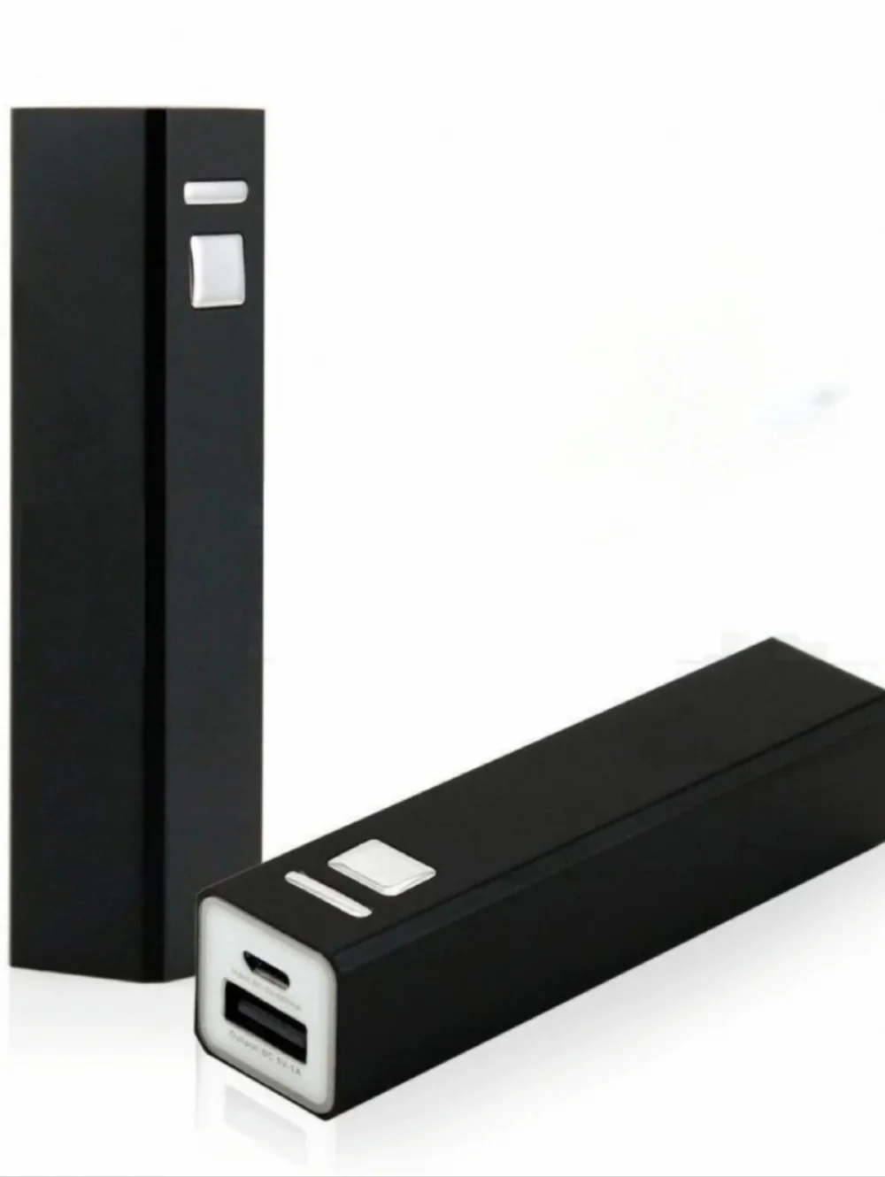 (Lot Of 2) Universal Power Bank Model CPP-3792 With USB Power Cords Color Black.